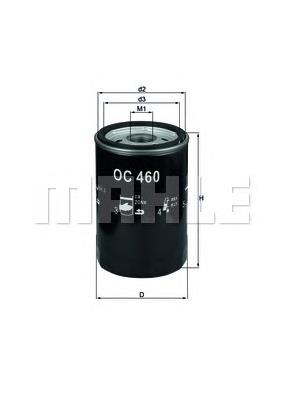 Do koszyka OC460 Mahle Original Filtr oleju