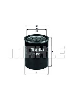 OC495 Mahle Original filtr oleju