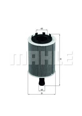 Filtr oleju OX188D Mahle Original