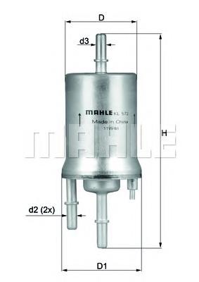 KL572 Mahle Original Filtr paliwa
