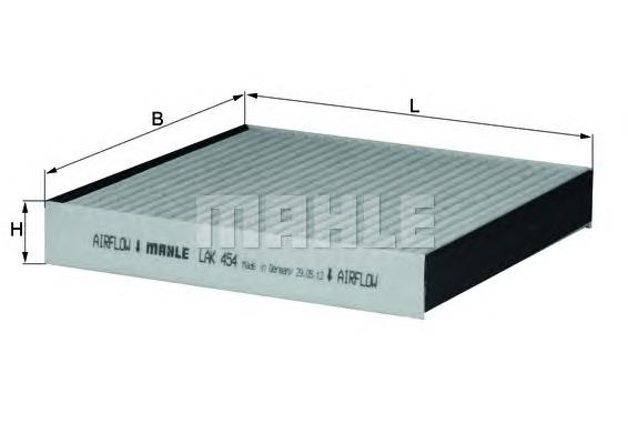 Filtr kabiny Mahle Original LAK454 cena, od 14,27 USD