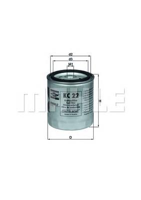 KC22 Mahle Original filtr paliwa