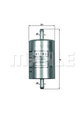 KL86 Mahle Original Filtr paliwa