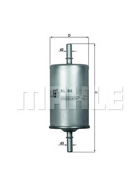 KL84 Mahle Original Filtr paliwa