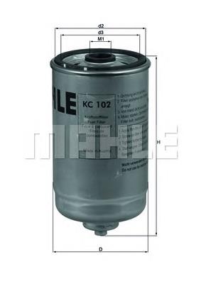 Filtr paliwa Mahle Original KC102 cena, od 12,88 USD