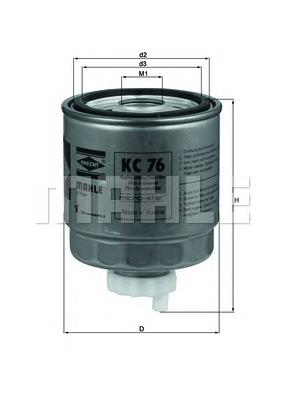 Filtr paliwa Mahle Original KC76 cena, od 12,53 USD