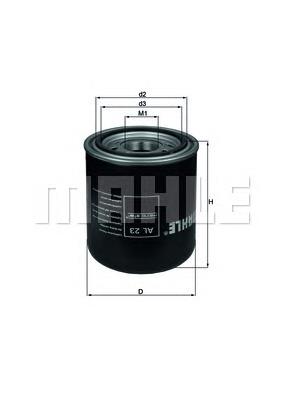 Filtr osuszacza powietrza (separatora oleju/wilgoci) (TRUCK) AL23 Mahle Original