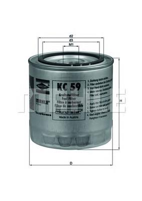 KC59 Mahle Original Filtr paliwa