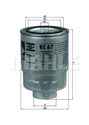 KC67 Mahle Original filtr paliwa