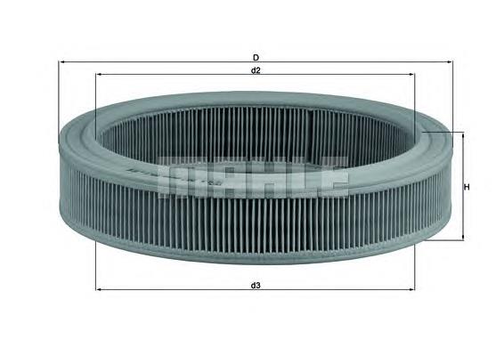 Filtr powietrza Mahle Original LX202 cena, od 7,54 USD