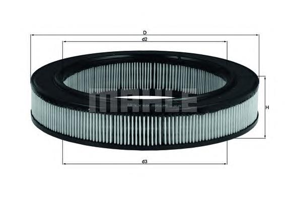 Filtr powietrza Mahle Original LX69 cena, od 7,55 USD