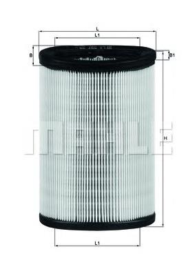 Filtr powietrza Mahle Original LX597 cena, od 11,96 USD