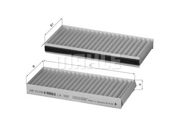 Filtr kabiny Mahle Original LA392S cena, od 15,09 USD