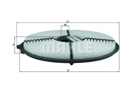 Filtr powietrza Mahle Original LX733 cena, od 8,08 USD