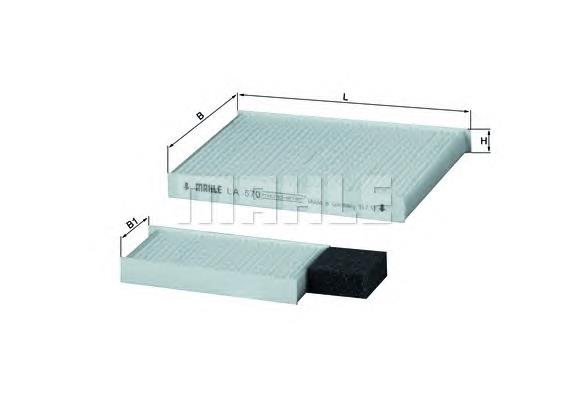 Filtr kabiny Mahle Original LA570S cena, od 9,23 USD