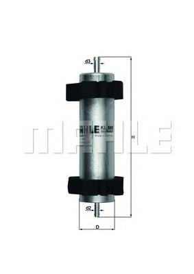 Filtr paliwa Mahle Original KL660 cena, od 31,29 USD