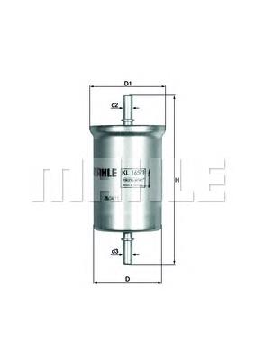Do koszyka KL1651 Mahle Original Filtr paliwa