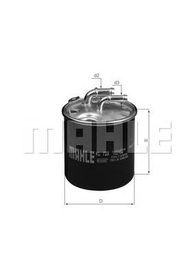 Filtr paliwa Mahle Original KL723D cena, od 19,47 USD