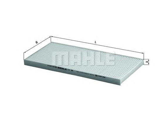 Filtr kabiny Mahle Original LA35 cena, od 9,13 USD