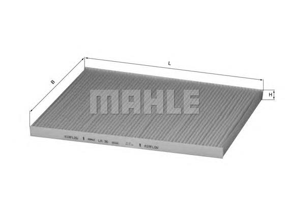 Filtr kabiny Mahle Original LA36 cena, od 8,26 USD