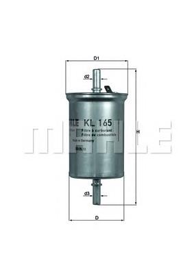 Filtr paliwa KL165 Mahle Original