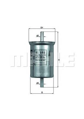 KL146 Mahle Original Filtr paliwa