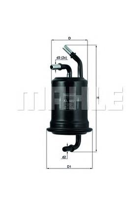 Filtr paliwa Mahle Original KL487 cena, od 10,05 USD