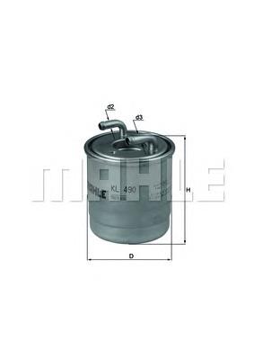 Filtr paliwa Mahle Original KL490D cena, od 23,09 USD