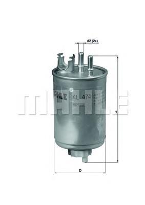 KL474 Mahle Original Filtr paliwa