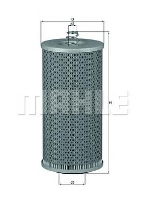 OX69D Mahle Original Filtr oleju