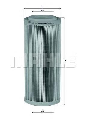 LX855 Mahle Original Filtr powietrza