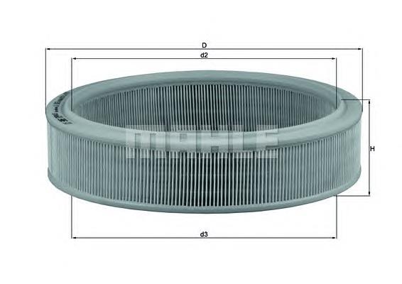 LX853 Mahle Original Filtr powietrza