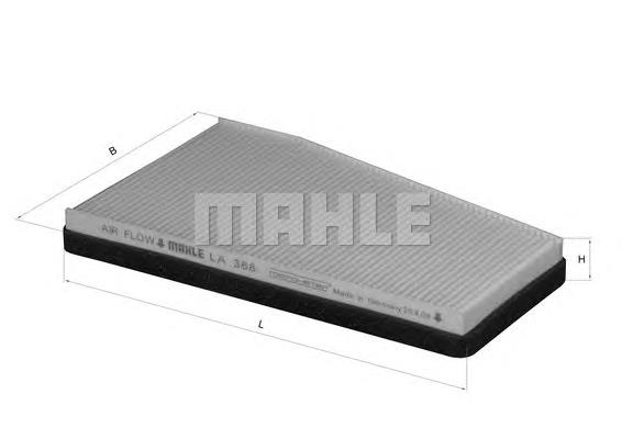 LA368 Mahle Original Filtr kabiny