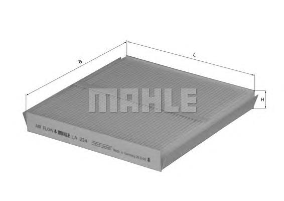 Filtr kabiny Mahle Original LA234 cena, od 15,50 USD