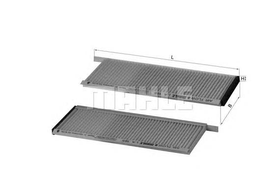 Filtr kabiny Mahle Original LA195S cena, od 8,44 USD