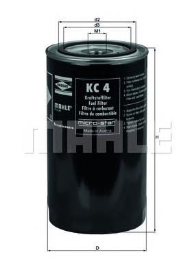 Filtr paliwa Mahle Original KC4