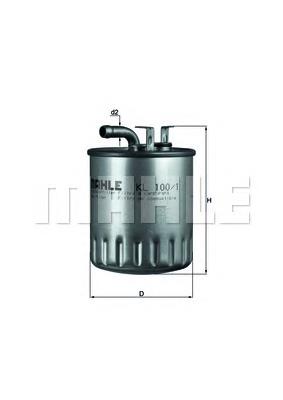 Filtr paliwa Mahle Original KL1001 cena, od 15,97 USD