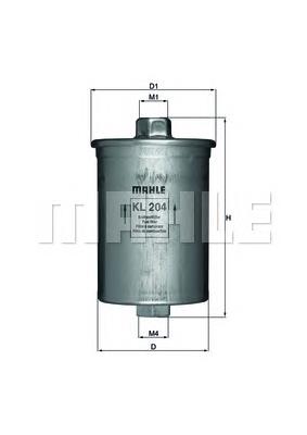 Filtr paliwa Mahle Original KL204 cena, od 14,59 USD