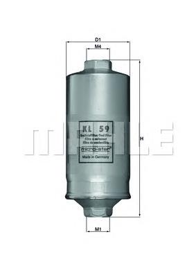 Filtr paliwa KL59 Mahle Original