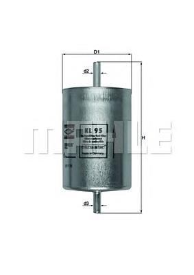 Filtr paliwa Mahle Original KL95 cena, od 16,82 USD