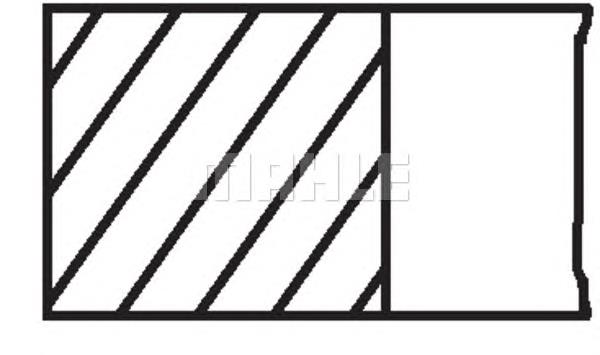 Pierścienie tłokowe na 1 cylinder, STD. Mahle Original 08278N0 cena, od 33,07 USD