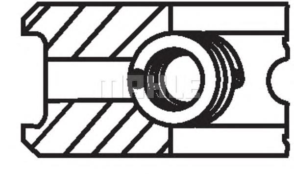 Pierścienie tłokowe na 1 cylinder, STD. 00990V0 Mahle Original