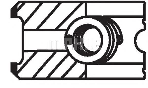 6161780 Ford pierścienie tłokowe na 1 cylinder, 2. naprawa (+0,65)