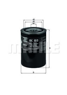 Filtr układu hydraulicznego Mahle Original OC103 cena, od 12,71 USD