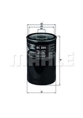 OC206 Mahle Original Filtr oleju