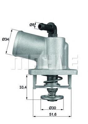 Termostat Opel 90573326 cena, od 14,67 USD