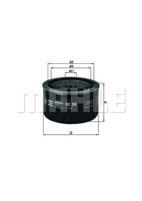 Filtr oleju Mahle Original OC24 cena, od 9,34 USD