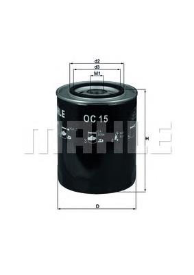 Do koszyka OC15 Mahle Original Filtr oleju