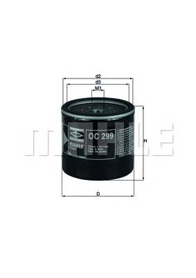 Filtr oleju OC299 Mahle Original
