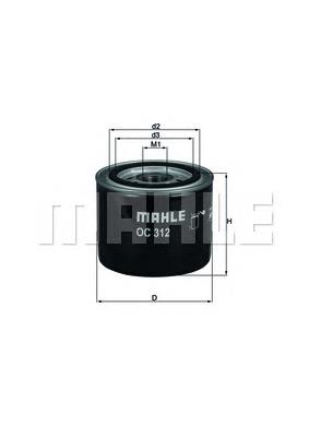 OC312 Mahle Original filtr oleju